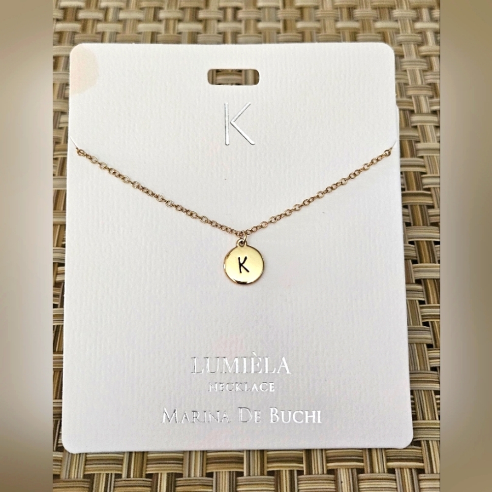🌟 K * Initial Name Chain Lumiela Necklace 🌟